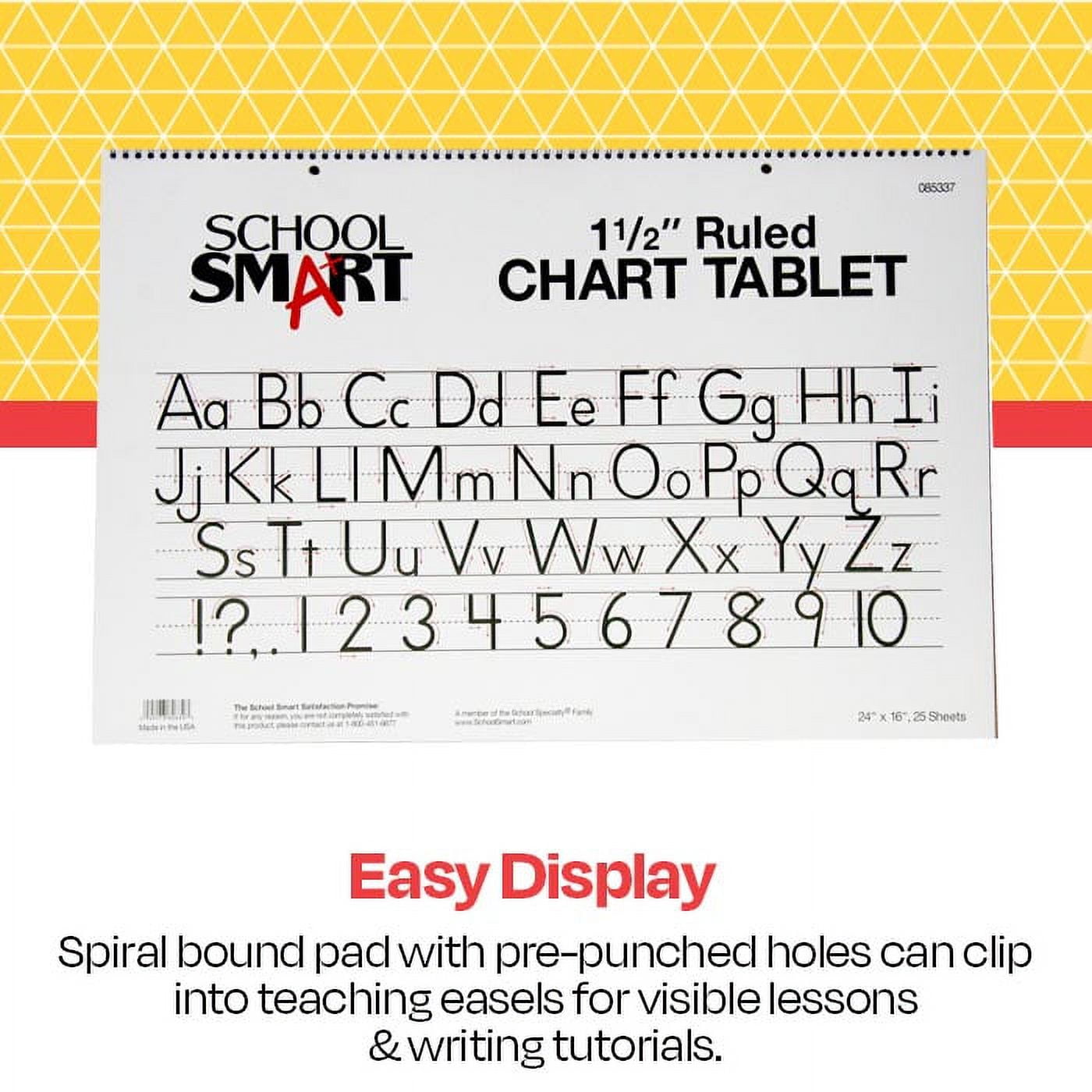 School Smart Chart Paper Pad, 32 X 24 Inches, Unruled, 25 Sheets : Target