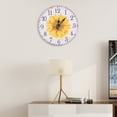 thumbnail image 1 of Hanging Hook Wall Clock, Sunflower Pattern Home Wall Clock, For, 1 of 8