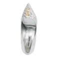 thumbnail image 3 of STEVE MADDEN Womens Silver Padded Metallic Daisie Pointed Toe Stiletto Slip On Pumps Shoes 5 M, 3 of 4