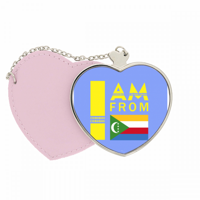 Bolsa de viaje Mirror de maquillaje Unbranded corazón rosa 6 cm x 6 cm