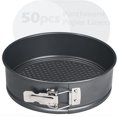 thumbnail image 1 of shiyou-Webake 8 Inch Springform Pan Set for Baking, Nonstick Cheesecake Pan Deep Dish Round Cake Molds with 50 Pcs Parchment Paper Liners, 1 of 4