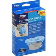 Carex Commode Liners with Ultra Absorbent Powder 7 ea (Pack of 3)