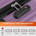 thumbnail image 4 of HOTEEL Carry On Luggage 3 Piece 20 inch Lightweight Travel Luggage Set, ABS+PC Hardside Suitcase with Duffel Bag and Toiletry Bag, 4 of 8