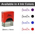 thumbnail image 2 of Printtoo Santa'S Self Inking Rubber Stamp Pre,Inked Office Stamp, Home Office Business Stationery, 38 x 14 mm, Black, 2 of 5