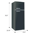 thumbnail image 3 of Frigidaire 7.5 cu Ft. Top Freezer Refrigerator, Black, 3 of 12