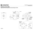 thumbnail image 5 of Kingston KS3048BPL Bel-Air Single-Handle Three-Way Diverter Valve with Square Trim Kit in Brushed Nickel, 5 of 9