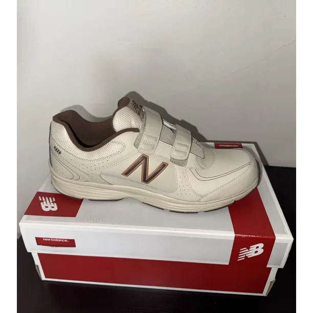 Size 10.5- New Balance Mens 411 MW411HBB Beige Casual Shoes Sneakers