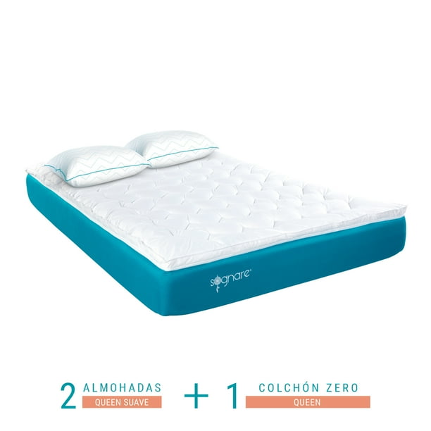 BUNDLE SOGNARE COLCHÓN ZERO QUEEN SOGNARE QUEEN SUAVE Sognare