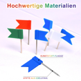 thumbnail image 4 of Alfileres de Bandera de Colores Zhivalor Paquete de 100, 4 of 7