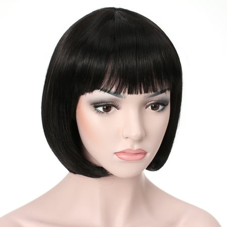 OneDor® 10” Short Straight Flapper Bob Cosplay Hair (Best Short Wigs 2019)