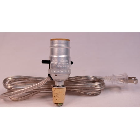 Lamp Fittings For Bottles Creative Hobbies M992S Wine Bottle Lamp Making Kit Is Pre-wired and Easy to Use! Silver Color Cord & Socket ()