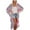 Gray, variant on Lilgiuy Women Floral Printed Beach Kimono Cardigan Shawl 3/4 Sleeve Loose Cover Up(White,8) Dresses for 2022