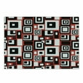 thumbnail image 1 of Abstract Cutting Board, Minimalist Geometric Retro Rectangle Forms Nostalgia Art Print, Decorative Tempered Glass Cutting and Serving Board, Small Size, Vermilion and Charcoal Grey, by Ambesonne, 1 of 1