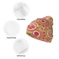 thumbnail image 3 of Disketp Yellow Flowers Winter Beanie for Men Women Beanie Knit Hat Cuffed Cap Beanie Knit Chunky Snow Cap, 3 of 6
