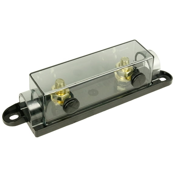 RI Audio Inline ANL Fuse Holder Block with Spare Fuse Storage on the Side for Car Audio Applications