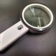 thumbnail image 3 of Light Magnifying Glass for Reading, 30x Magnifier with 12 LED Lights, Handheld Magnifying Glass, 95mm, 3 of 4