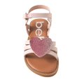 thumbnail image 5 of bebe Girls' Sandals - Kids' Open Toe Summer Shoes, Perfect Flat Sandals for Girls with Rhinestone (Little Girl/Big Girl), 5 of 9