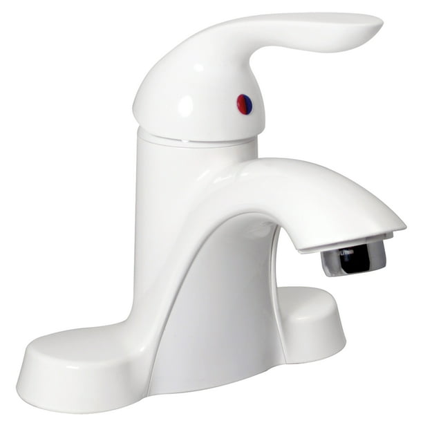 Valterra Pf Single Handle 4 Hybrid Tall Bathroom Faucet White Walmart Com