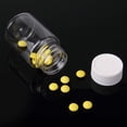 thumbnail image 3 of 18 Pcs Plastic Empty Pill Bottle, 80ml Clear Medicine Prescription Container with Caps for Liquid Solid Powder Vitamin, 3 of 7