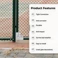 thumbnail image 4 of 4 Packs Aluminum Gate Corner; Chain Link Fence Gate Corners; ID 1.3” Pressed Gate Elbow Connectors with 90-Degree Angle Design, 4 of 7