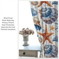 thumbnail image 6 of Ocean Beach Curtain, Blue Shell WhelkCurtains Summer Sea View Curtains Drapes Window Cloth Bedroom Livingroom Curtain 42" W x 84" L x2【Blackout】, 6 of 6