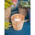 thumbnail image 3 of Wedding Decor Cork Candle Holders Wood & Glass Bud Vases 3 inches 6 Pack, 3 of 4
