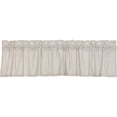 thumbnail image 3 of VHC Brands Hatteras Seersucker Ticking Striped Cotton Americana Kitchen Curtains Rod Pocket Hanging Loops 16x72 Valance, Denim Blue, 3 of 8
