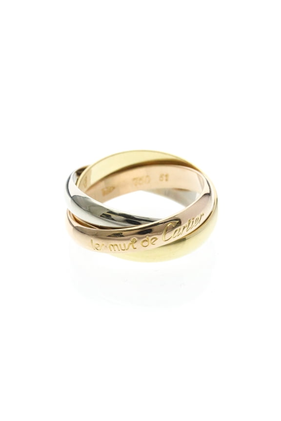 Pre-Owned CARTIER Trinity Ring Yellow Gold (18K),Pink Gold (18K),White Gold (18K) Polished