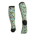 Compression Socks for Women and Men Circulation Green Cute Avocado
