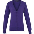 thumbnail image 1 of Premier Womens Button Through Long Sleeve V-neck Knitted Cardigan, 1 of 4