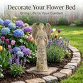 thumbnail image 3 of Resin Garden Statue Standing Angel with Bird Garden Statuary for Outdoor Garden Decor, 3 of 5