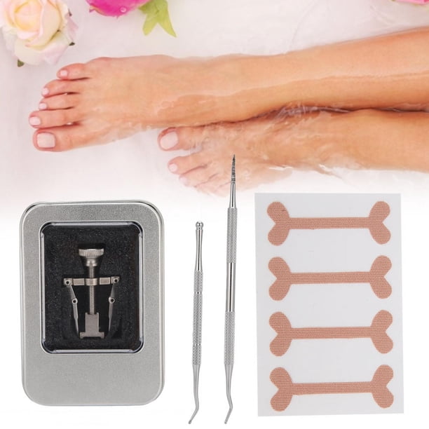 Adhesivo Para Corrección De Uñas Encarnadas, Parche Corrector De Uñas Encarnadas, Kit De Lima De Uñas Empujador De Cutículas