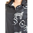 thumbnail image 4 of Blusa estampado unico Roman Fashion /Tallas Extras, 5108 (Negro /Jaguar) negro 40, 4 of 7