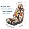 thumbnail image 2 of Picia Cats & Dogs Group Print Waterproof Sweating Car Seat Cover for Post Gym Workout, Running, Beach and Hiking, Universal Fit Anti-Slip Bucket Seat Protector, 2 of 5