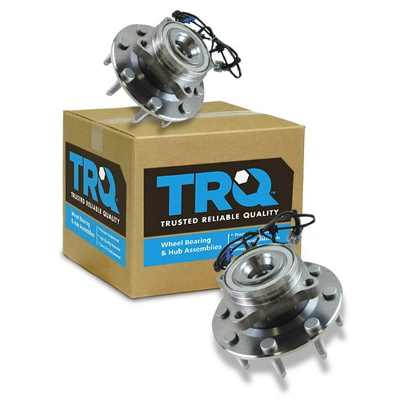 TRQ Front Wheel Hub & Bearing Left & Right Pair for GMC Sierra Chevy Hummer BHA53490 Fits select: 2007-2010 CHEVROLET SILVERADO, 2007 GMC NEW SIERRA