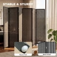 thumbnail image 4 of HOMCOM 6 Panel Room Divider with Handwoven Bamboo, Folding Privacy Screen, 4 of 10
