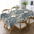 thumbnail image 2 of Toile De Jouy Tablecloth 60x120 Inch, Washable Waterproof Rectangular Table Cover for Party Picnic Dinner Decor, 2 of 5