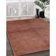 thumbnail image 2 of Ahgly Company Indoor Square Mid-Century Modern Mahogany Brown Oriental Area Rugs, 7' Square, 2 of 6