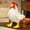 White, variant on 1pcs Simulated Rooster Plush Toy Shaped Plush Stuffed Toy 7.88",Room Decor, Graduation Season Gift, and Birthday & Christmas，Black