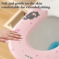 thumbnail image 4 of Eva Toilet Seat Cover, Cat Patterns Travel Portable Toilet Mats, Washable Reusable Toilet Seat Cushions Pasted Toilet Pad Purple, 4 of 6