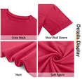 thumbnail image 6 of Sundazz Oversized Tshirts for Women Crew Neck Short Sleeve Tops Summer Casual Basic Tees, S-2XL, 6 of 8