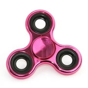 Vertigo Metallic Fidget Toy Hand Spinner Stress Reducer with Ultra-Fast Bearings, Pink