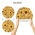 thumbnail image 5 of Yiaed Abstract Leopard Print Sunflower Print Satin Bonnet Silk Bonnet Hair Bonnet for Sleeping Hair Bonnets, 5 of 6