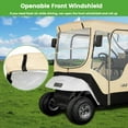 thumbnail image 2 of 10L0L Golf Cart Enclosure for 2 Passenger EZGO TXT RXV, 600D Golf Buggy Cover ,Beige Golf Cart Accessories, 2 of 8