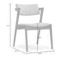 thumbnail image 4 of Set of 2 Azure Black Rubberwood Dining Chair with Windsor Back, 4 of 8