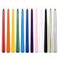 thumbnail image 3 of Mega Candles 12 pcs Unscented Supreme Assorted Colors Chime Taper Candle, Handcrafted Wax Candles 10 Inch x 7/8 Inch, Casting Chimes, Rituals, Spells, Vigil, Witchcraft, Wiccan, Meditation, 3 of 4