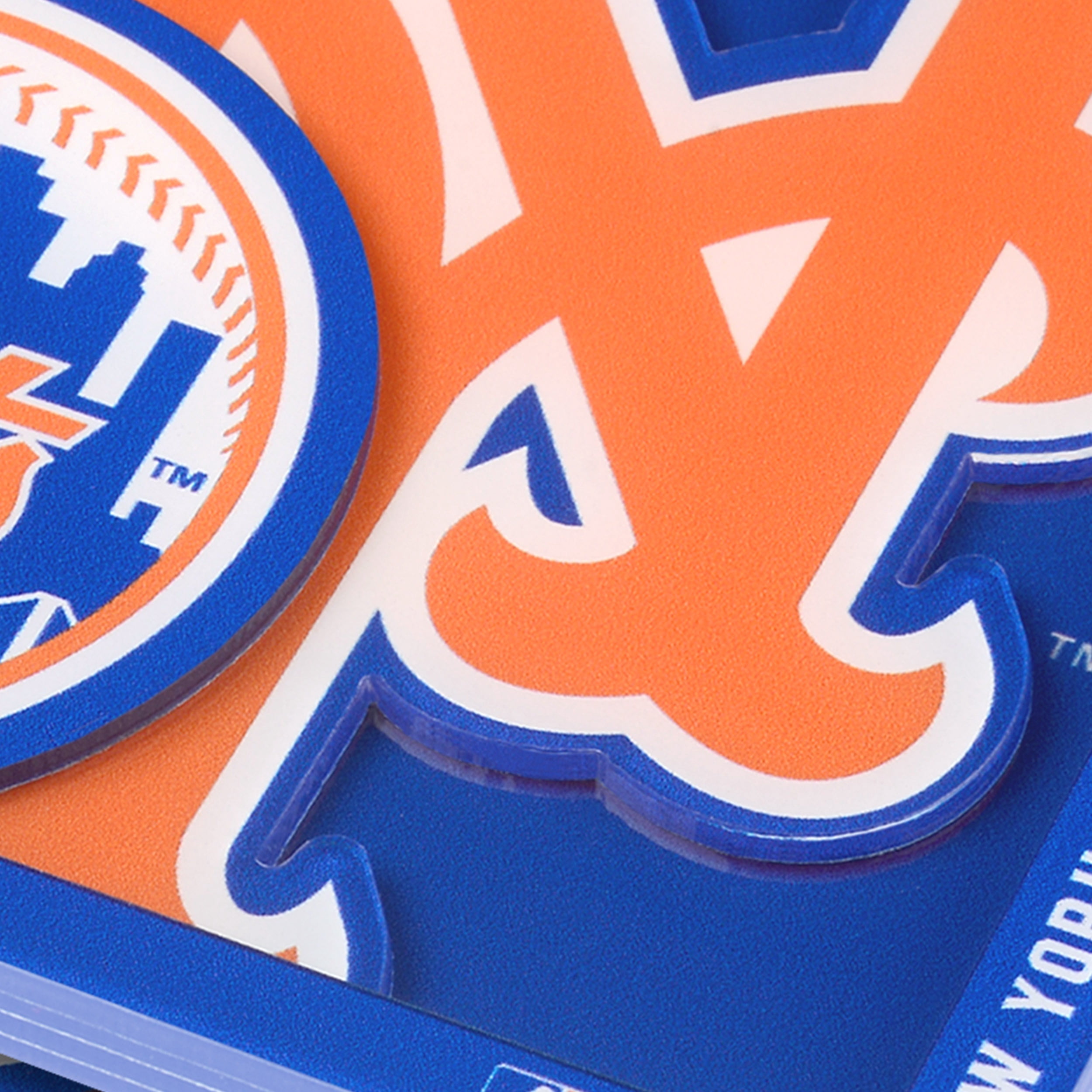 YouTheFan MLB New York Mets 3D-LSC 3D Logo Series Coasters - Pack of 2