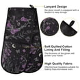 thumbnail image 2 of Yayeee Double Oven Mitt Kitchen Heat Resistant Baking 35" x7" Quilted Glove, Gothic Floral Print, 2 of 6