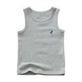 thumbnail image 4 of UngA Boys Tank Tops Casual Crewneck Athletic Workout Tees Kids Toddler Basic Solid Undershirts Sleeveless Shirts Boys (Light Gray,18-24 Months), 4 of 7