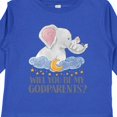 thumbnail image 4 of Inktastic Will You Be My Godparents? Cute Elephants Moon and Stars Boys or Girls Long Sleeve Toddler T-Shirt, 4 of 5